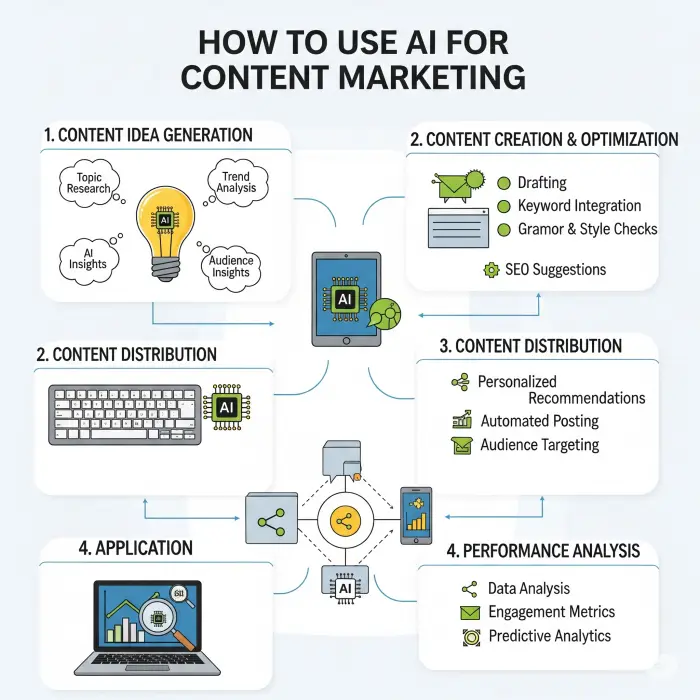 How to Use AI for Content Marketing in 2025: A Step-by-Step Guide for Beginners