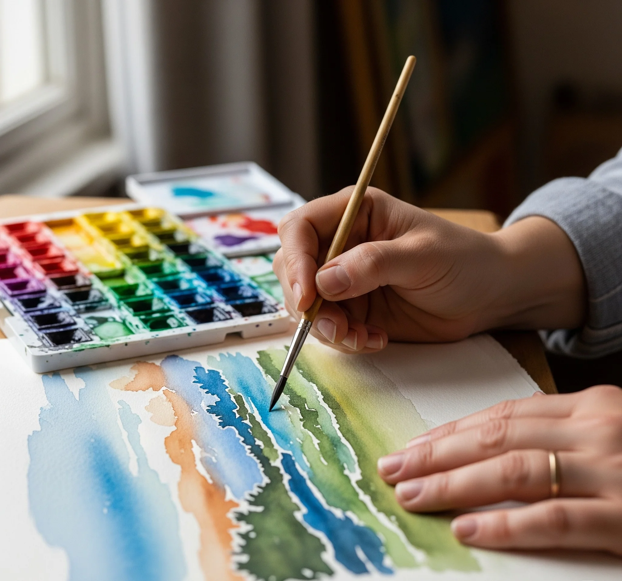 Painting Using Watercolour