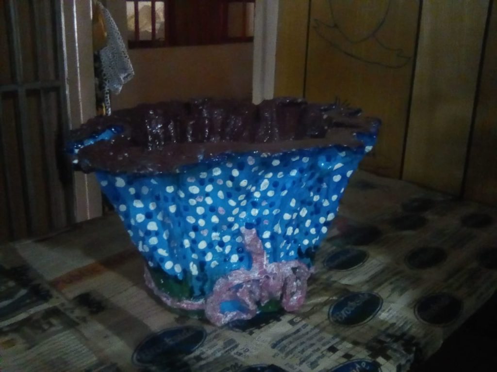 Dotted Flower Vase