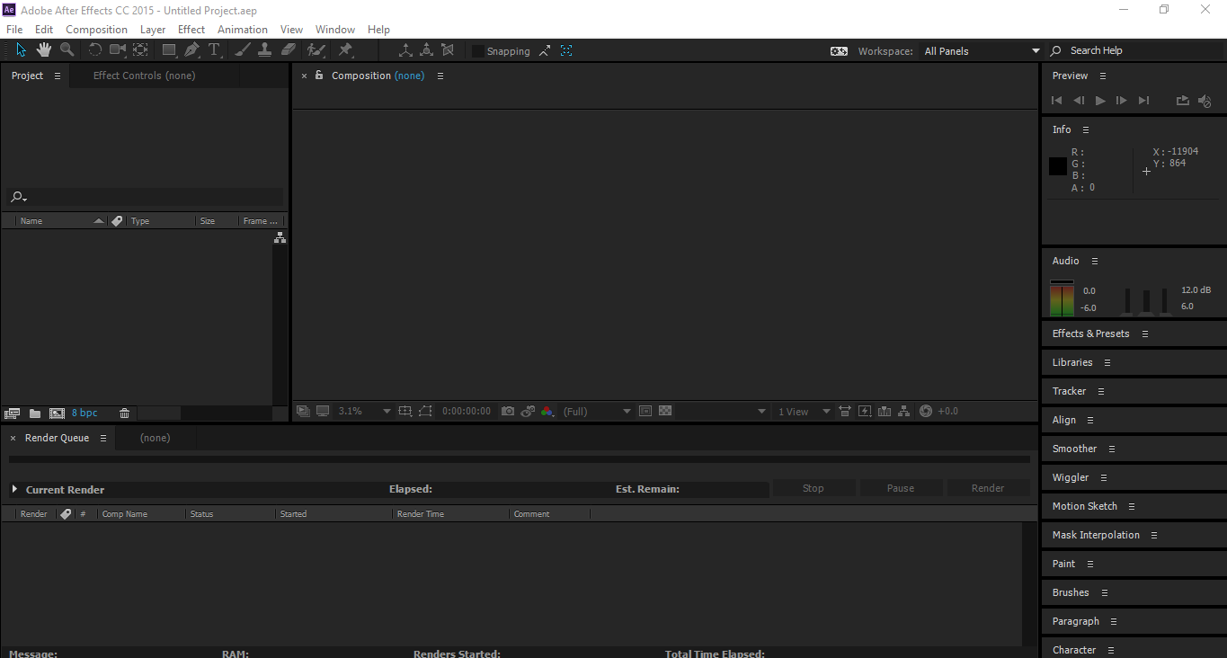 After Effects Panel